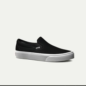 🎀Vans Classic Custom Slip-On 8 Black White